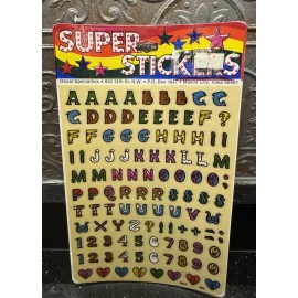Decal Specialties NOS NIP SEALED 80s Decal Specialties Animal Alphabet Letters & Number Stickers