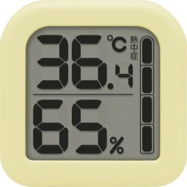 dretec Digital Thermometer/Hygrometer, Hygrometer, Small, Compact, Wall Mounted, Stand, Hook Included, Strap Hole, Yellow