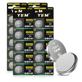 YKM 20 Pack CR2016 3V Lithium Battery DL2016 CR 2016 Battery for Car Remote Watch Battery -5 Years Shelf Life