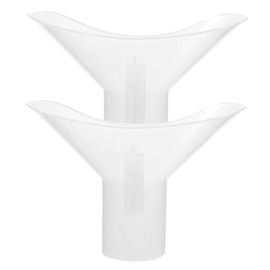 ULTECHNOVO 2pcs Eye Flush Accessories Plastic Eye Wash Cups Handle Daily Use Home and School Supply