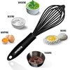 Eddeas Silicone Whisk,Whisk Non Scratch Whisk for Nonstick Cookware, 5+7+9+11in
