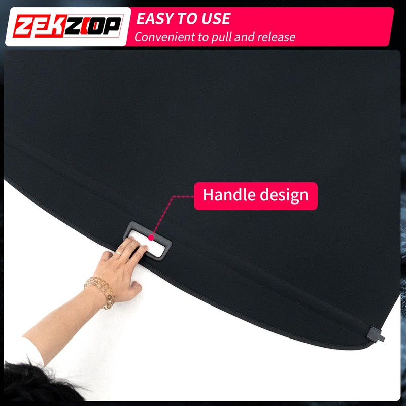 Zekzoop Cargo Cover Compatible with 2025 Toyota 4Runner Retractable Trunk