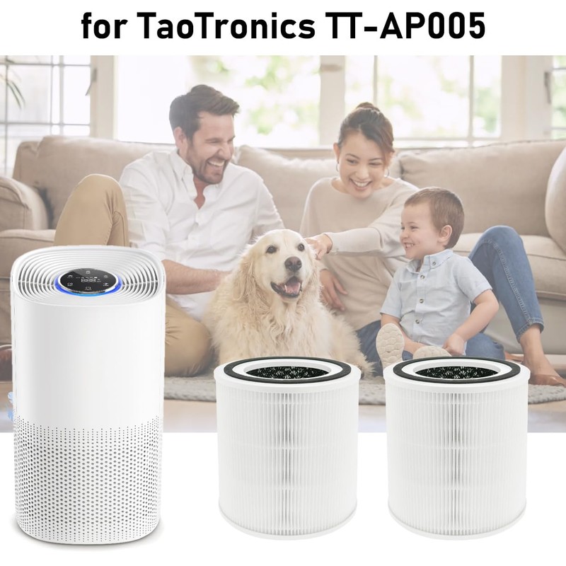 ORIGPARTS TT-AP005 OEM Replacement Filter for TaoTronics Air Purifier, 3-in-1
