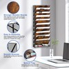 Solinxe 10-Tier Wall File Organizer, Wood Mail Organizer Wall Mounted