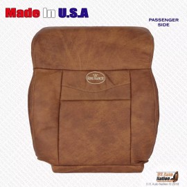 US Auto Nation (832) 790-4949 2004 2005 06 2007 2008 Ford F150 KING RANCH Driver Passenger Leather Seat Cover - Passenger Top