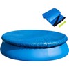 6FT Swimming Pool Cover,Round Pool Cover,Inflatable Pool Cover with Drawstrings,Outdoor