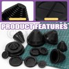 Swpeet Rubber Grommets Wire Protection, Closed Rubber Grommet, Firewall Solid