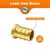 10pcs 1/2" PEX Barb Plug End Cap, Brass PEX Barb
