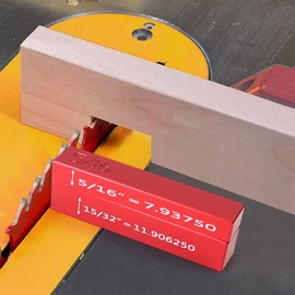 KETIPED Setup Blocks Height Gauge Set, Height Master, 17pcs Precision Aluminum Setup Bars for Router and Table Saw Accessories Woodworking Set Up, 1/32" High Precision Fast Height Marked Bars,MG-049R