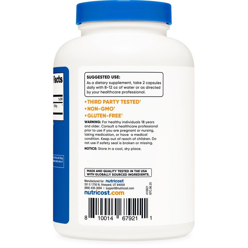 Nutricost Fenugreek Seed 1350mg, 240 Capsules - Gluten Free, Non-GMO,