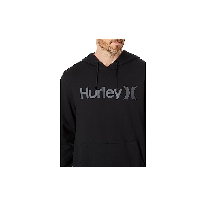 Hurley Men's One & Only Solid Fleece Pullover Hoodie, Black