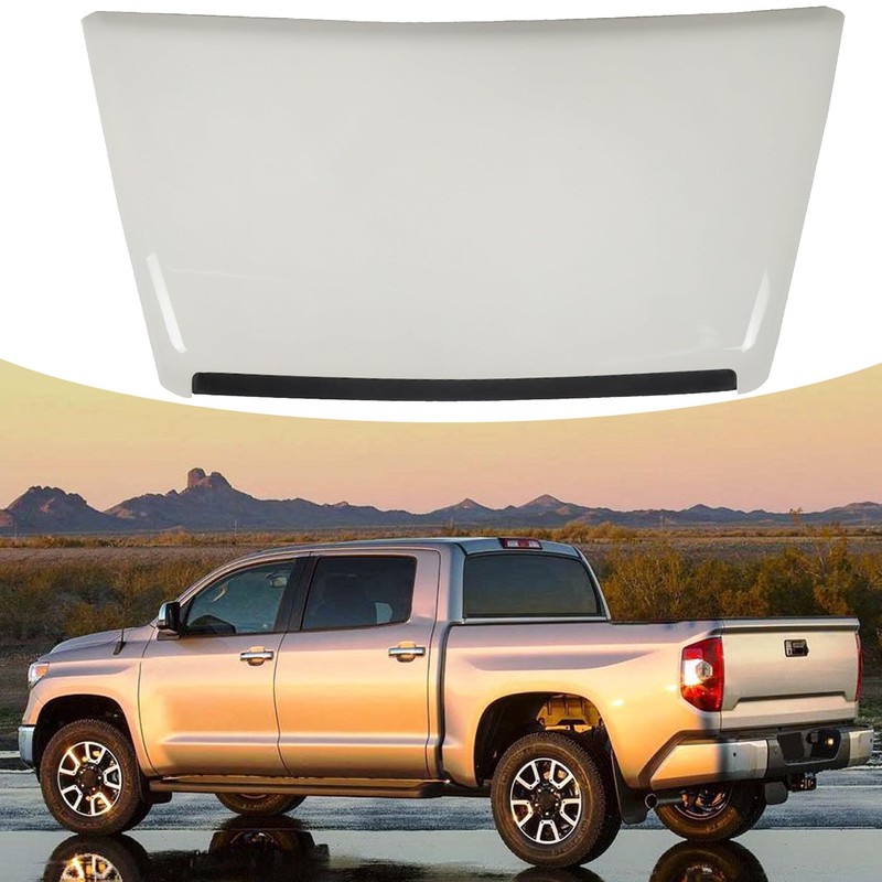 ANTUKO Hood Bulge Scoop White Front Upper Replacement for 2014-2021