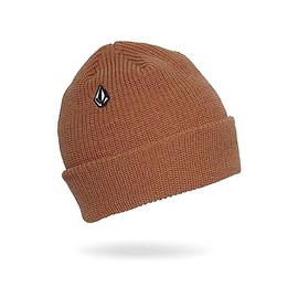 Volcom Unisex Full Stone Beanie Men's Knitted Hats, brown