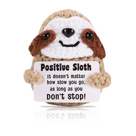 Mrltau Crochet Cuddly Toys Sloth, Emotional Support Sloth Gift, Positive Gifts for Men Women, Encouragement Gifts