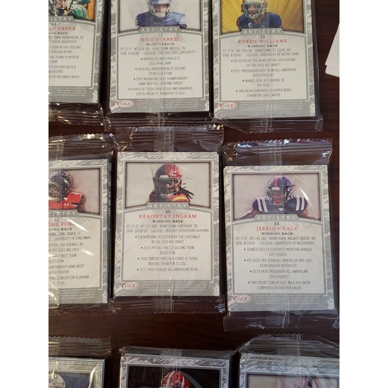 2022 Sage Artistry Football - Sealed / Unopened Random Pack