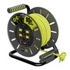 Masterplug 80ft Cord Reel, Retractable Extension Lead with Winding Handle,