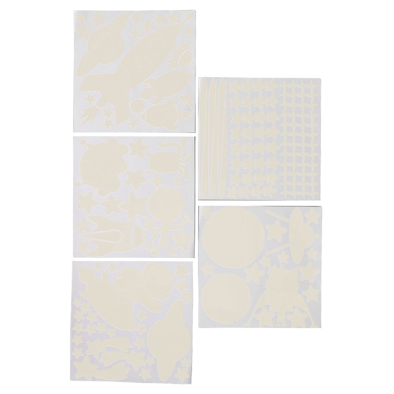 184pcs Glow in The Dark Stickers Space Ship Theme Self