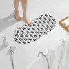 Oval Bath Mat Non Slip 27 x 15 Inch, Soft