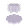 GRAHAM DESIGN Scalloped Acrylic Drink Coaster Set 4‑Pack with Holder