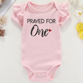 Azzwnee Prayed One Blessed Two Twin Outfits For Boy And Girl Newborn Twins Baby Items Must Haves Twin Baby Gifts Pink 3-6Months