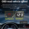 Carbon Fiber Style HUD HeadUp Display Slope Meter Overspeed Water