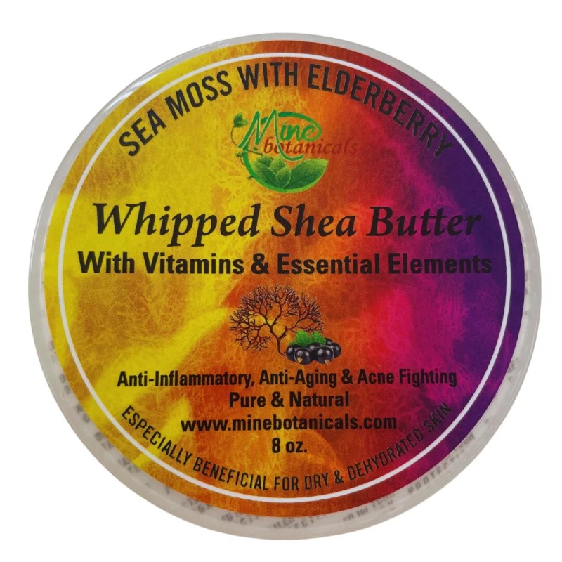 Mine Botanicals Sea Moss with Elderberry | Whipped Shea Butter