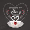 Glass Baron Swans 'Always and Forever' Figurine Accented with Genuine