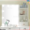 Yamissi 10 LED Lighted Sliding Mirror Vanity Makeup Table Dressing