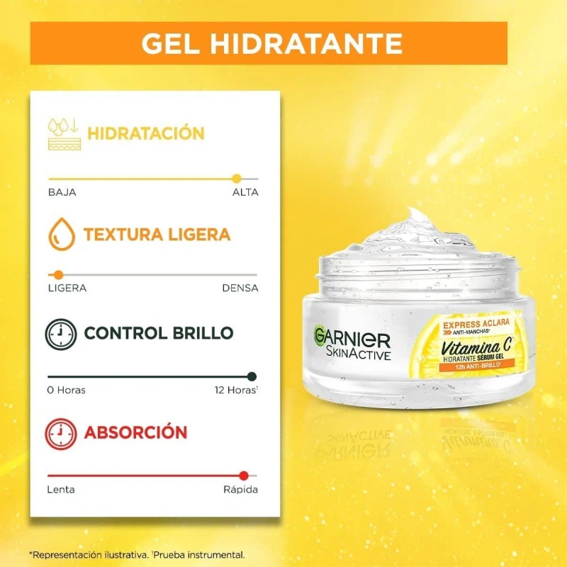 Garnier Skin Active Express Aclara Gel Vitamina Ilumina