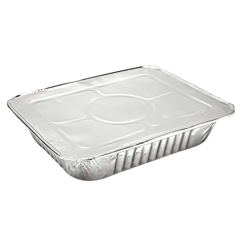 Juvale 20-Pack Half Size Aluminum Pans with Lids - 9x13
