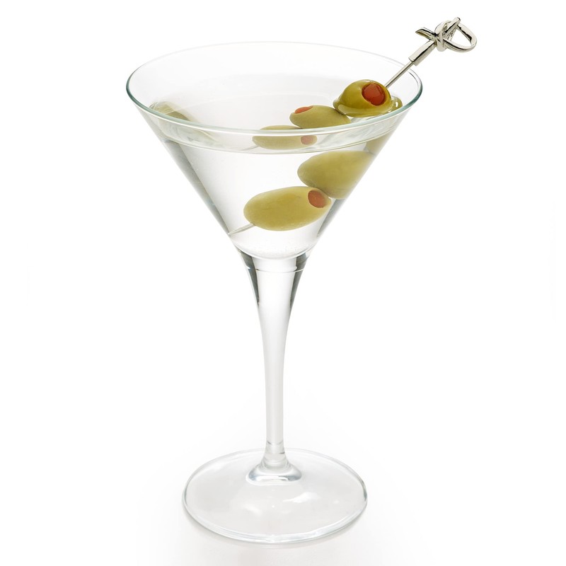 Barfly Cocktail Picks, Bamboo Knot, Stainless Steel, 4.5", Set of