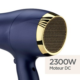 BaByliss Midnight Luxe 2300 Haartrockner, Föhn mit 2300W, Ionen-Technologie, Anti-Frizz, Titan-Keramik-Technologie, Ultra-leistungsstark, Blau, 5781PE