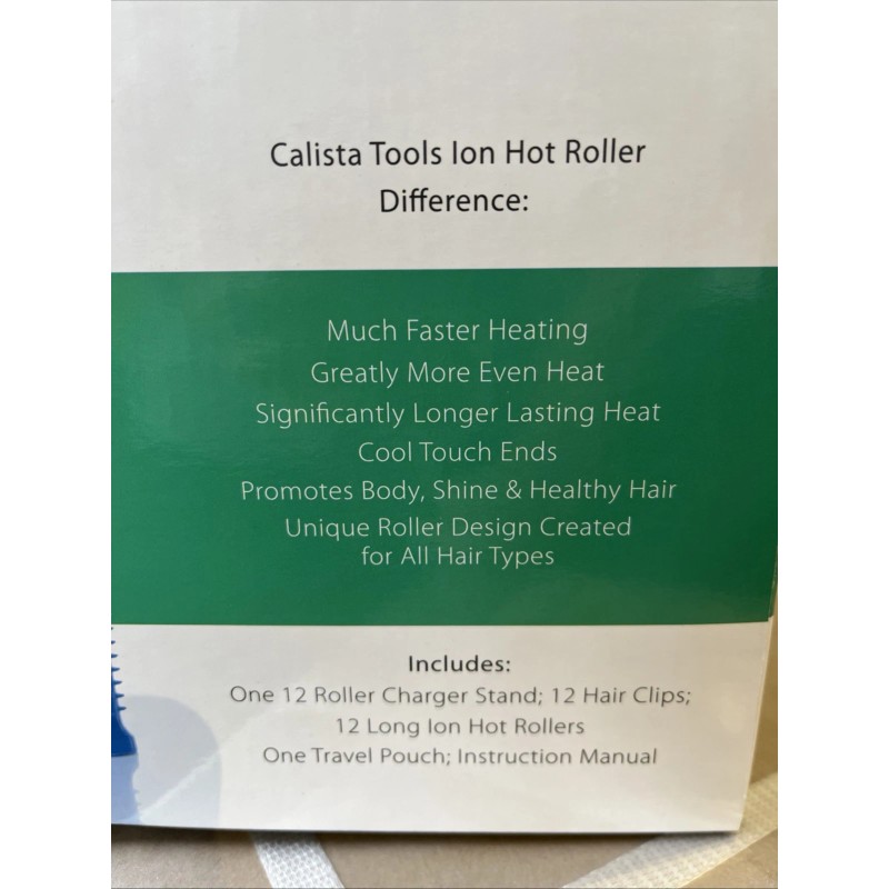 Calista Tools Ion Hot Rollers Long Length Style Set with