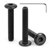 Tunejoy Flat Head Screws Black M6 x 35 mm Flat