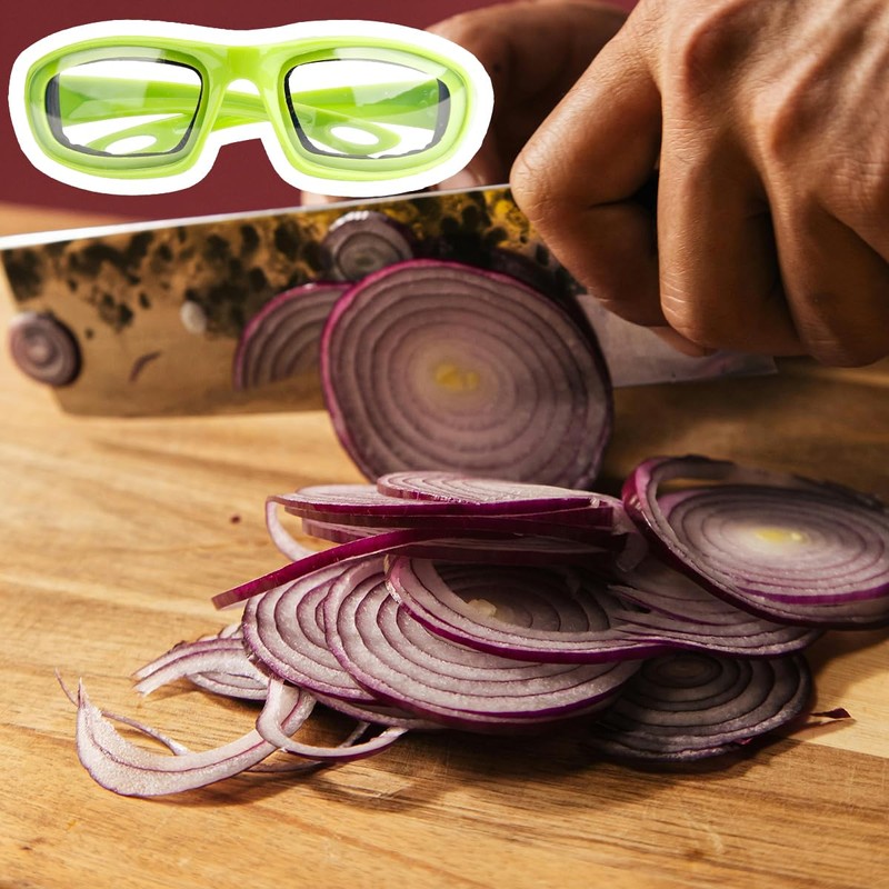 GroveEss Onion Goggles,Anti-splash Tearless Eyes Protector,Windproof Dustproof Eye ProtectGlasses for