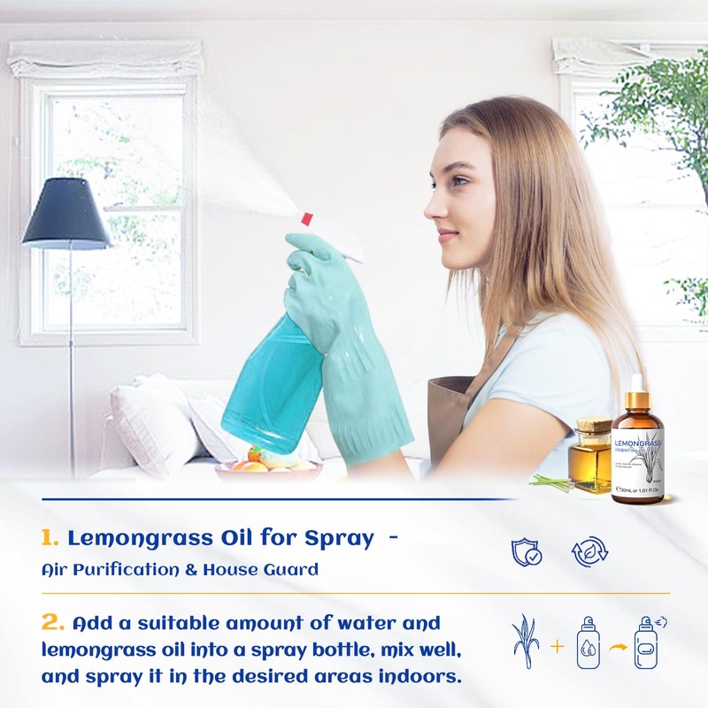 HIQILI Lemongrass Essential Oil 30ML