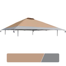 13x13 Canopy Replacement Top with Air Vent Fit for Coleman Oasis 1606532 2156426 2156428, 300D Oxford Waterproof Silver Coated Pop Up Canopy Tent Cover for Outdoor (Replacement Top Only)