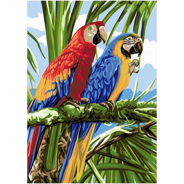 DIY 5D Diamond Painting by Numbers Set, Square Diamond Colourful
