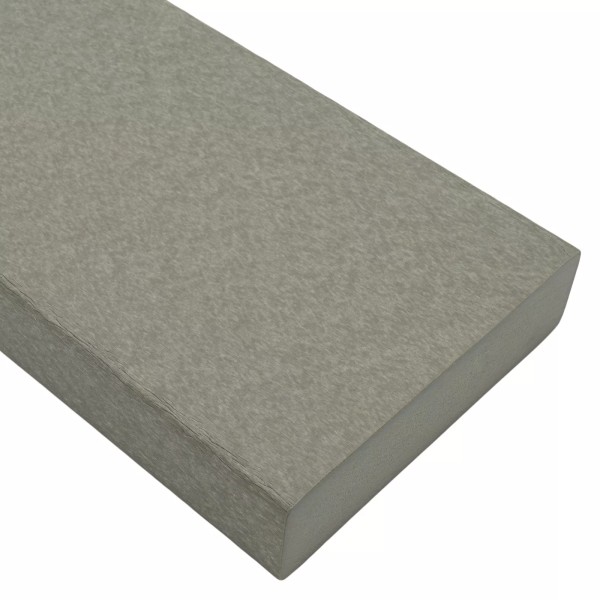 BuyPlastic Tangent Poly Lumber - Light Gray, 1x6 (0.75" x