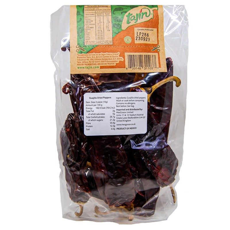 Tajin getrocknete Guajillo-Chilis, Packung 75g - Chili Guajillo Seco TAJ