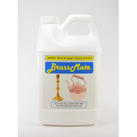 SilverMate BrassMate by SilverMate, Liquid Brass Cleaner, Copper Cleaner 1 Gallon (128 oz.)