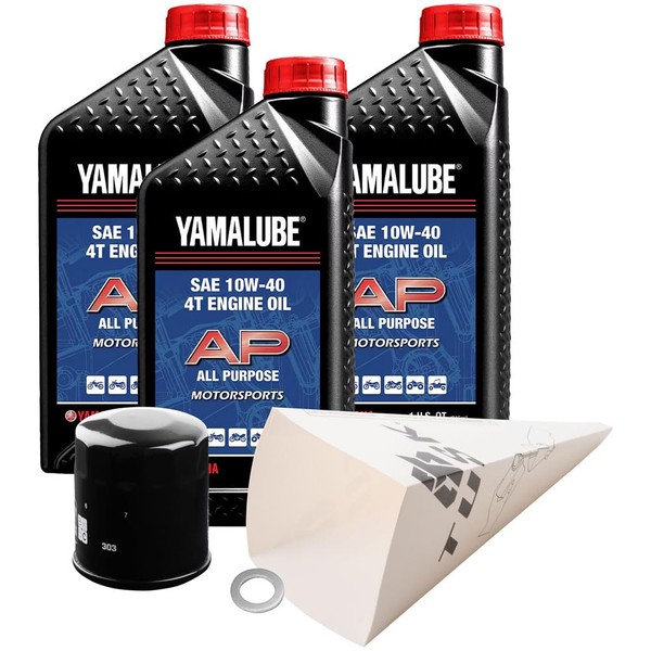 Tusk 4-Stroke Oil Change Kit Yamalube All Purpose 10W-40 for