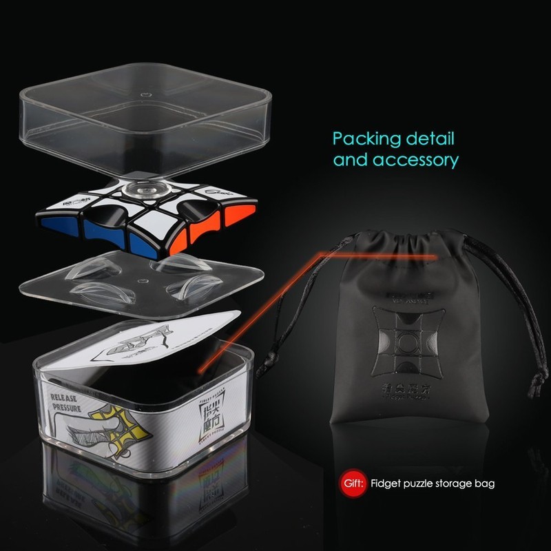 D-FantiX Fidget Spinners Cube, 1x3x3 Floppy Cube Puzzle Fidget Spinner