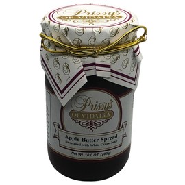 Prissy's of Vidalia Apple Butter Spread Gourmet Southern-Style Apple Butter with a Rich, Spiced Flavor All-Natural, Small-Batch Crafted Perfect for Toasts, Baking, & Sauces 16 oz Jar