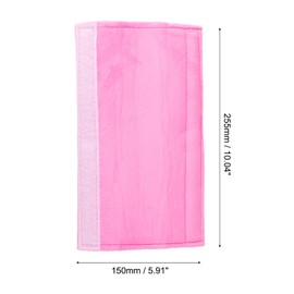 uxcell 2Pcs Refrigerator Door Handle Covers, Polyester Cotton Kitchen Appliance Decor Handles Protectors for Fridge, Dishwasher, Oven, Keep Clean from Food Dirt, Oil Dirt (Pink)