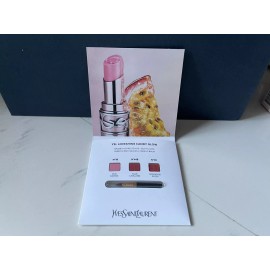 YVES SAINT LAURENT “LOVESHINE : CANDY GLOW” SAMPLE CARD  SEALED / * 3 Samples