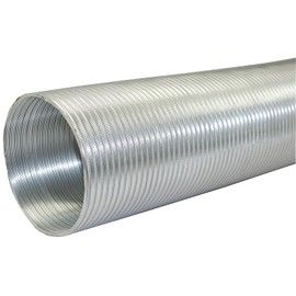 Builder's Best 111586 Semi-Rigid Aluminum Duct with 6" Dia, 8'