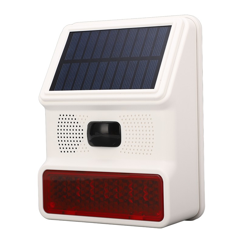 Solar Alarm Wireless DC 5V 433MHz 100dB Infrared Sensor IP65