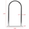 Extreme Max 3006.6904 Universal Aluminum Hand Rail with Base for