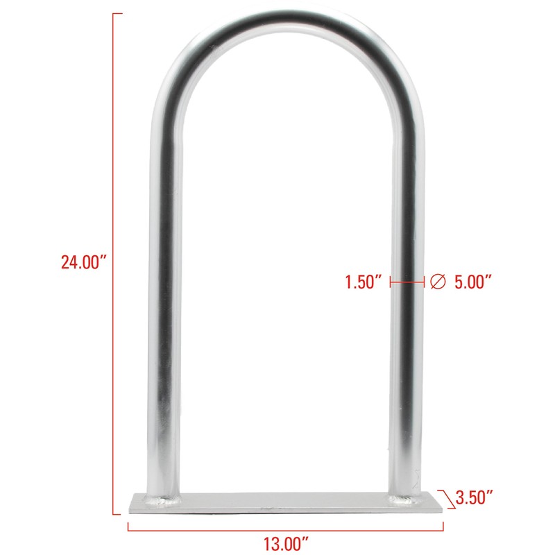 Extreme Max 3006.6904 Universal Aluminum Hand Rail with Base for